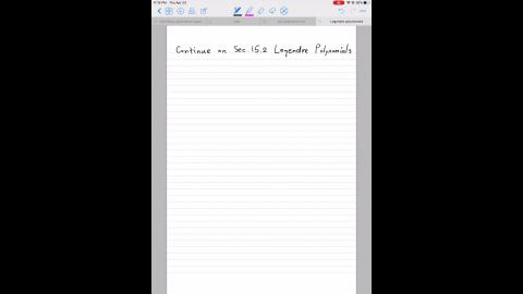 Legender polynomials - part I