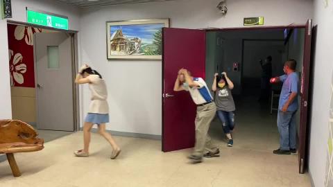 1090623綠建築自衛消防演練之避難引導