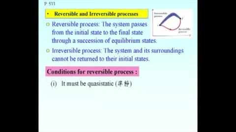 Irreversible vs reversible processes and quasi-static