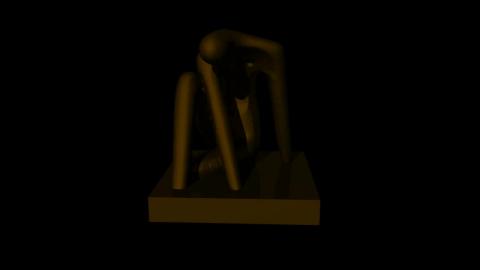 3D建模 - 思想者