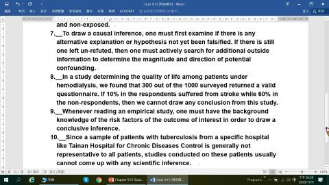20201109 Epidemiology Class: Ch.9 Study Design.mp4