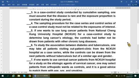 20201207 Epidemiology Class: Ch.13 Case-control Study.mp4