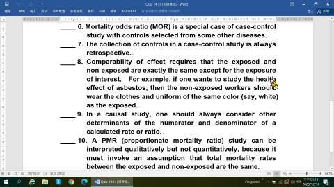 20201214 Epidemiology Class: Ch.14 How to critically review an empirical study.mp4