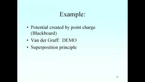 Potential in Van der Graff