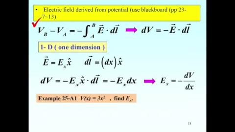 More on E = - grad V