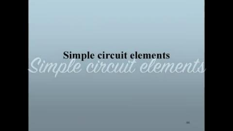 Simple circuit elements