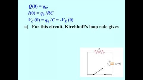 Discharging in a RC circuit