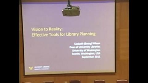 「運籌帷幄 : 開創新時代圖書館價值」研討會. 從願景落實到實務 : 圖書館營運規劃之利器