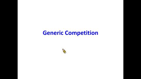 6.2 Generic Competition