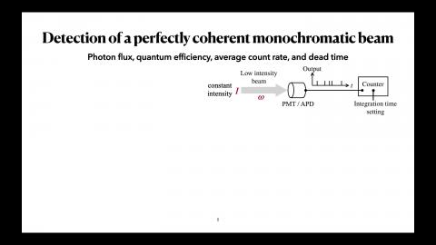 Photon Statistics: Photon-counting statistics