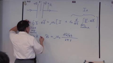 Displacement current in charging a capacitor (cont.)