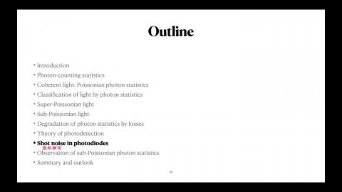Photon Statistics: Shot noise in photodiodes_I