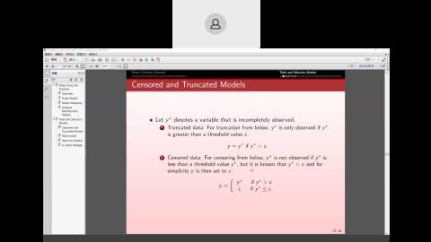 Censored, Truncated and Tobit Models