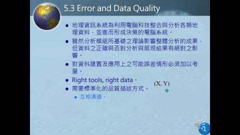 地理資訊基本原理Chap5_5.3 & 5.4