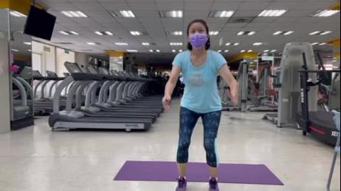 健康有氧肌力/伸展動作(下肢和軀幹)說明