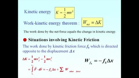 Work Kinetic energy theorem
