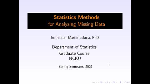 STATISTICAL METHODS FOR ANALYSIS WITH MISSING DATA_20210616_02