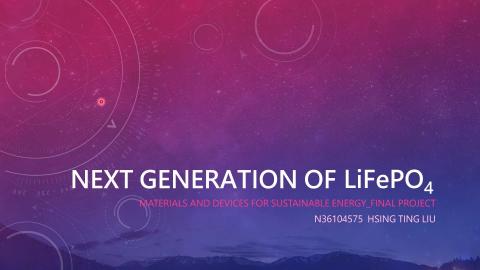 Next generation of LiFePO4.mp4