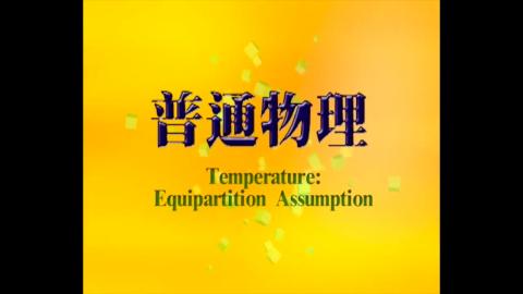 Temperature and equipartition assumption