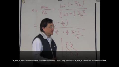 Maxima thermodynamic efficiency