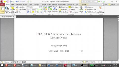 無母數統計10/1 part1