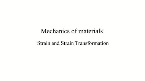 Mechanics of Materials 1_Strain 1