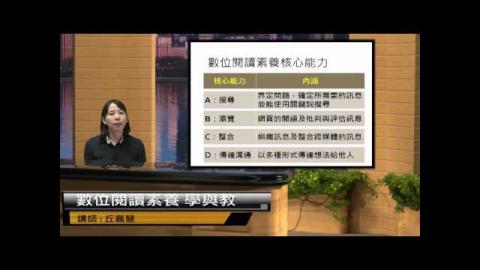 中小學數位學習- 數位閱讀素養學與教3 (成大磨課師 moocs)
