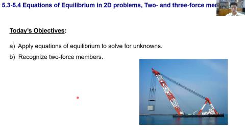 L16_5.3-5.4 Equations of Equilibrium in 2D problems, Two- and three-force members_p1-9.mp4