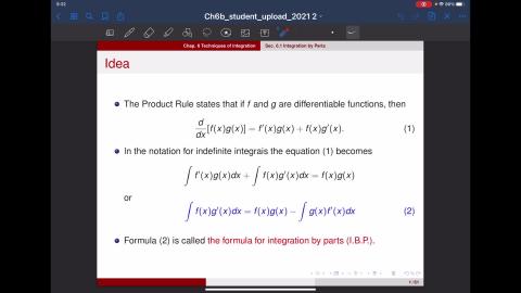 Ch 6.1 Integration By Parts.mp4