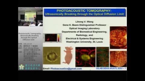 Photoacoustic Tomography: Ultrasonically Breaking through the Optical Diffusion Limit(偏醫學應用)