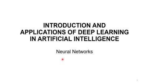 人工智慧深度學習概論與應用 - Neural Network (20220322)