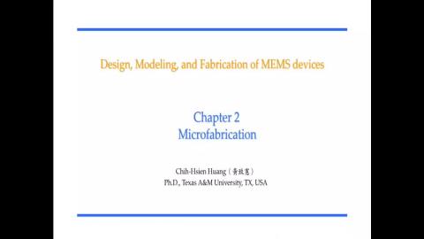 Chapter2 Micromachining part1