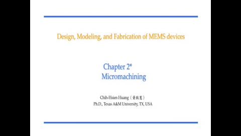 Chapter2 Micromachining part2