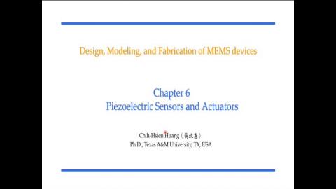 Chapter6 Piezoelectric Sensors and Actuators
