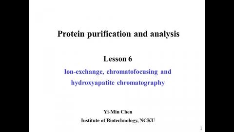 蛋白質: IEC, chromatofocusing & hydroxyapatite chromatography - 中文版