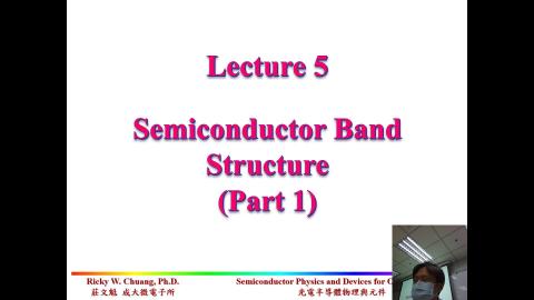 Semiconductor Band Structure part1