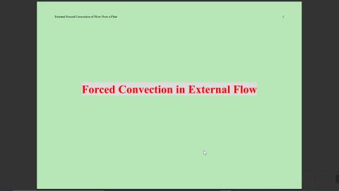 Forced Convection in External Flow-1