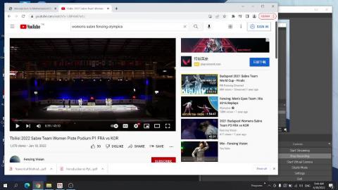 Team fencing rules E (end)