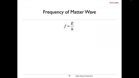 Frequency of Mater Wave