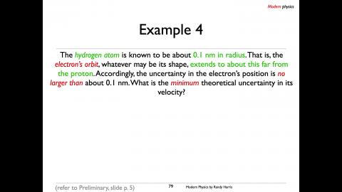 Examples of The Uncertainty Principle