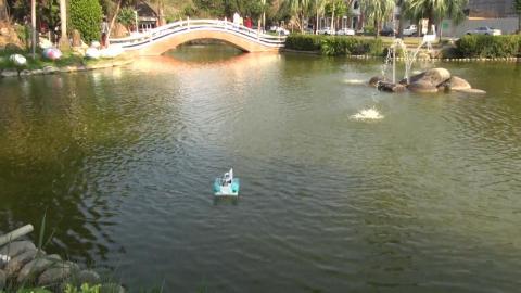 成大成功湖遙控船大賽  激發對水文的想像
