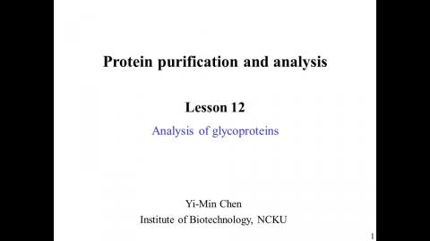蛋白質: Glycoprotein analysis- 中文版