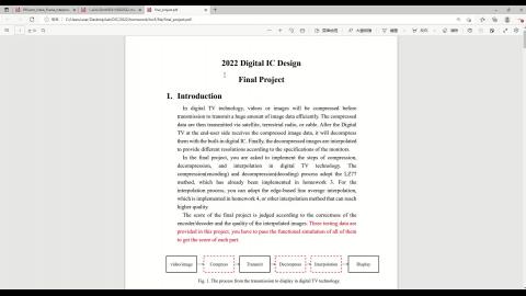 2022數位IC設計 期末project說明