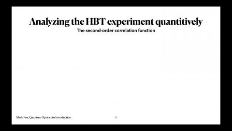The second-order correlation function