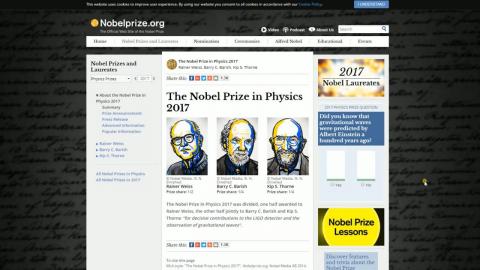 重力波直接發現奪2017諾貝爾物理獎  成大游輝樟開講