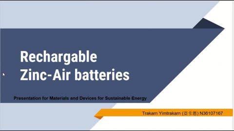 Rechargeable zinc-air batteries