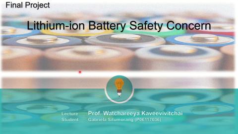 Lithium-Ion Battery Safety Concern