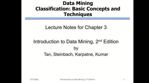 Classification : Basic Concepts and Techniques