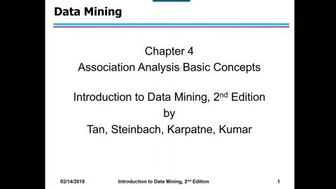 Association Analysis : Basic Concepts