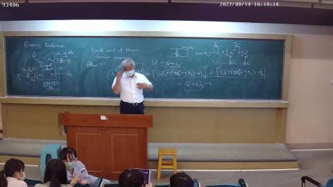 On-line Lecture 化工熱力學 - 2022/09/14 16:10